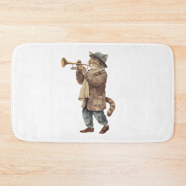 Item preview, CAT PLAYING TRUMPET  designed and sold by Obinne.