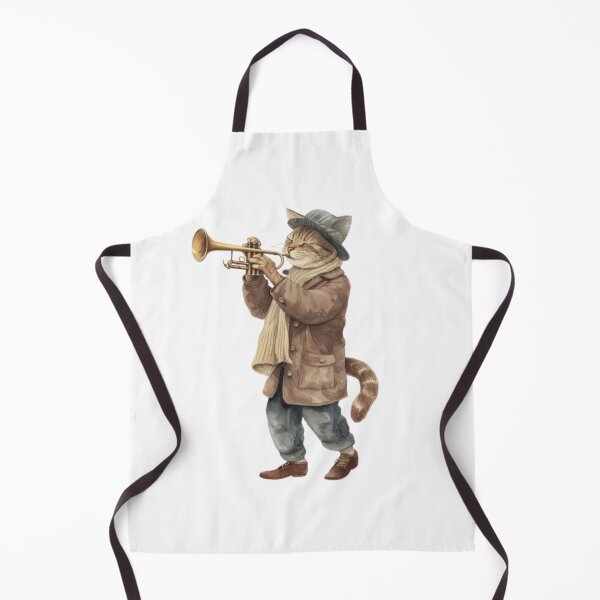Item preview, CAT PLAYING TRUMPET designed and sold by Obinne.