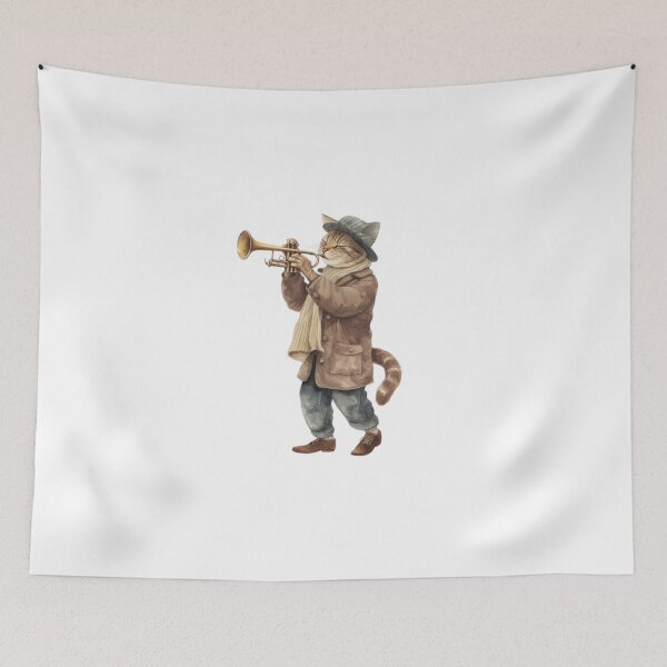 Item preview, CAT PLAYING TRUMPET  designed and sold by Obinne.