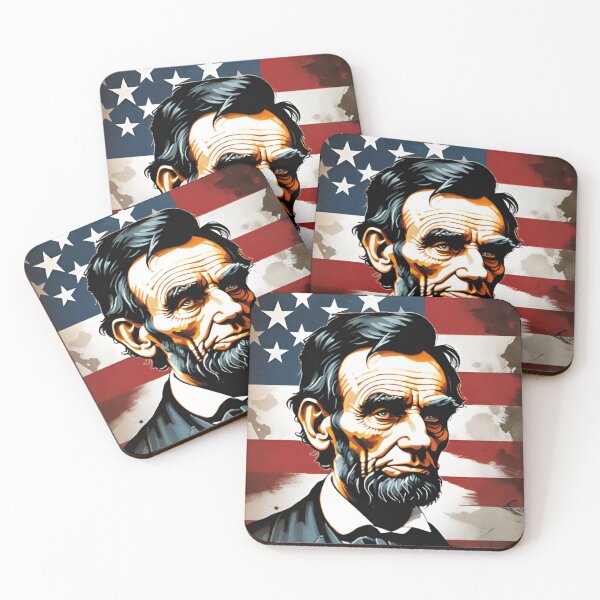 Item preview, Abraham Lincoln: A Stylized Portrait of Strength and Unity designed and sold by HOMEDESIGNPRINT.