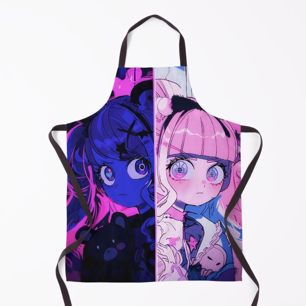 Item preview, Split Yandere Contrast Anime Girls designed and sold by bubblegoth.