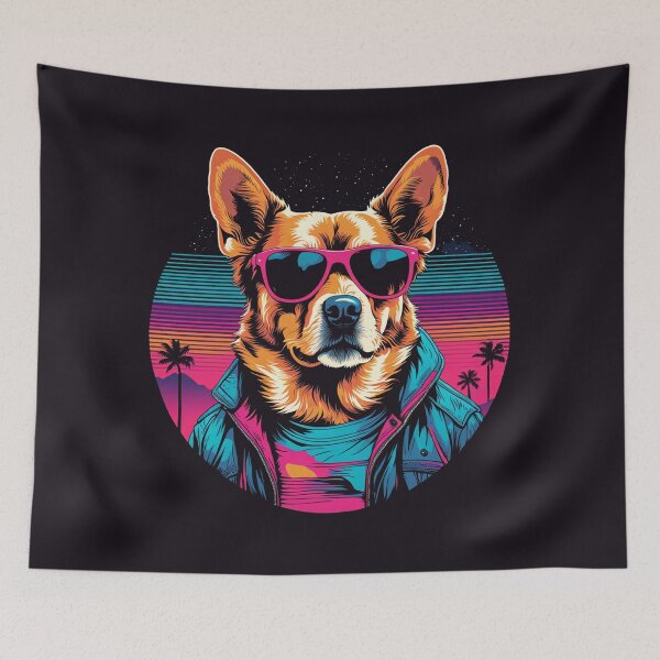Item preview, When your little dog adopts glasses, every playtime becomes a fashion performance worthy of applause designed and sold by Pulsant  Paintings.