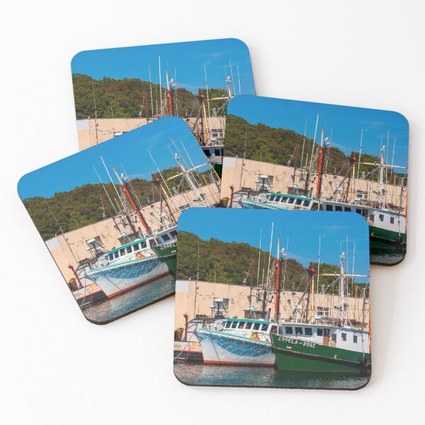 Item preview, Fishing Boats in Port designed and sold by Ruth Curtis.