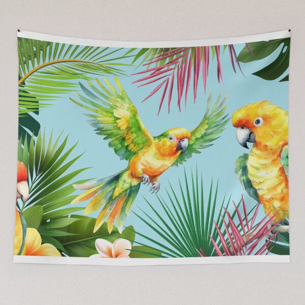 Item preview, Tropical birds and plants designed and sold by BritishDelights.