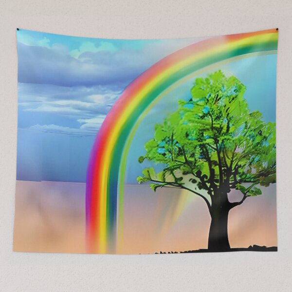 Item preview, Green Tree Under a Rainbow  designed and sold by Marymarice.