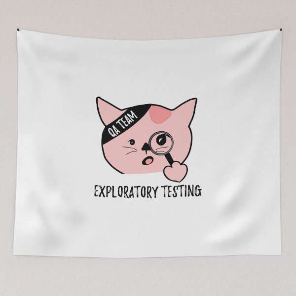 Item preview, Funny hilarious cat qa tester / qa engineer exploratory testing designed and sold by stayartsy07.