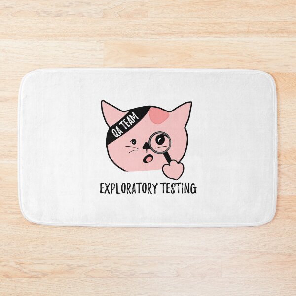 Item preview, Funny hilarious cat qa tester / qa engineer exploratory testing designed and sold by stayartsy07.