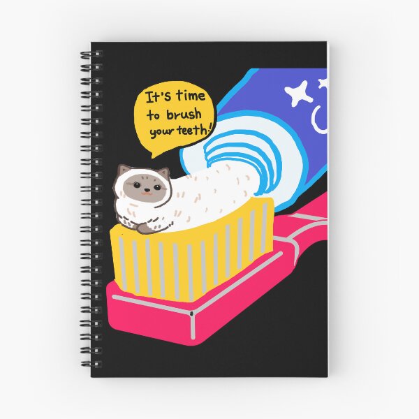 Item preview, time to brush your teeth, cat designed and sold by zzzozzo.
