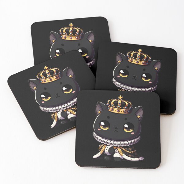 Item preview, Black Cat as Renaissance King designed and sold by FunPussyHouse.