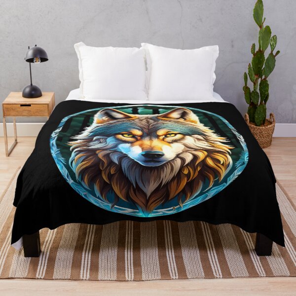 Item preview, Wolf in Circle, Ai Generated Art  designed and sold by ACC .