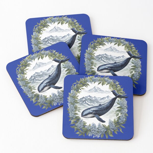 Item preview, Physeter macrocephalus Whale With Mountain Laurel designed and sold by taiche.