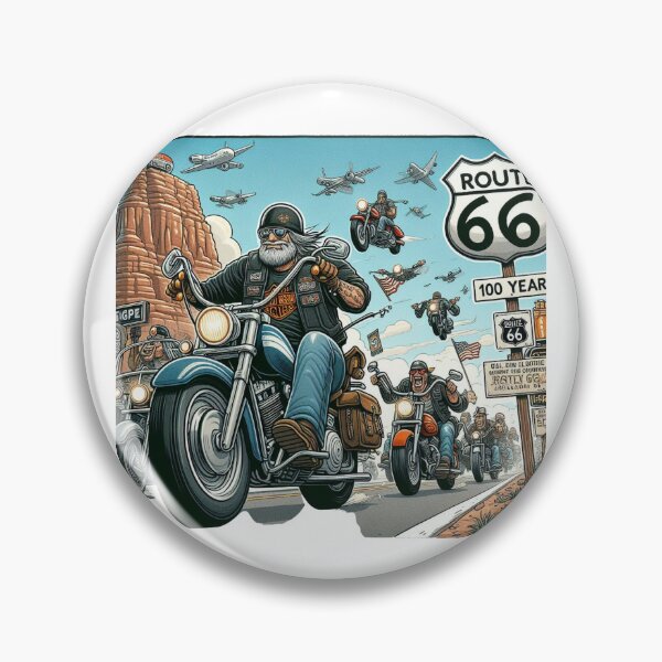Artikelvorschau, Route 66-Motorradfahrer 100-jähriges Centennial-Design entworfen und verkauft von BattlefoxxEarth.