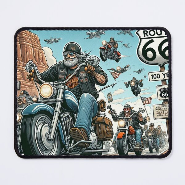 Item preview, Route 66 Motorcycle Riders 100 Year Centennial Design designed and sold by BattlefoxxEarth.