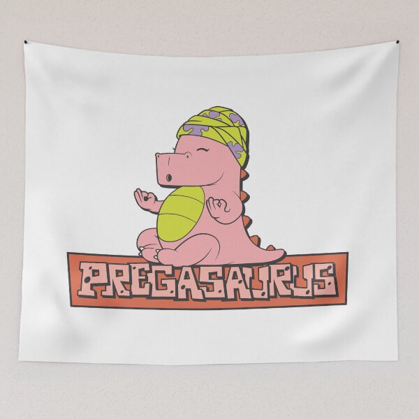 Item preview, "Pregasaurus: A Funny Maternity Comic Featuring Cute Pregnant Yoga T-Rex" designed and sold by artworkathome.