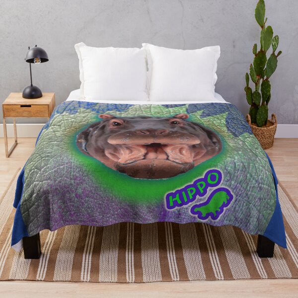 Item preview, Hippo Smile - Animal Print (by ACCI) designed and sold by VanyssaGraphics.