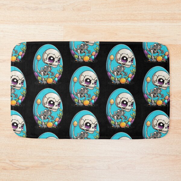 Item preview, Easter Gothic Skeleton with Whimsical Eggs designed and sold by Tw1nsAIArt.