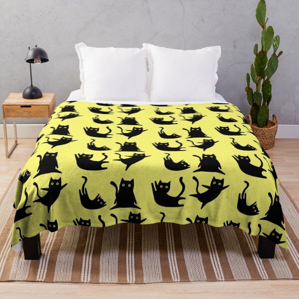 Item preview, Black Cat Pattern designed and sold by PatternInArt.