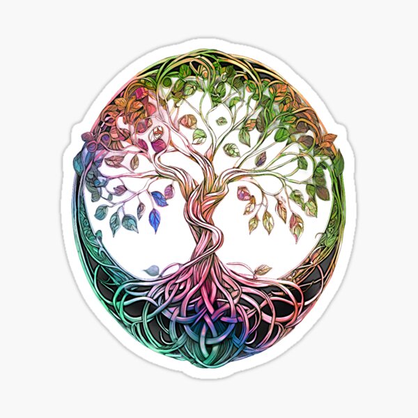 Chakra Tree of Life Zen' Sticker