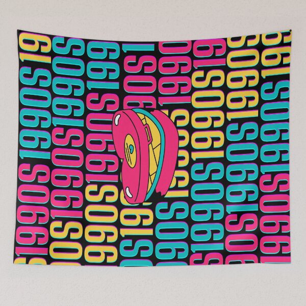 Item preview, 1990s retro design 26 - Black Background designed and sold by PunjabanJatti.