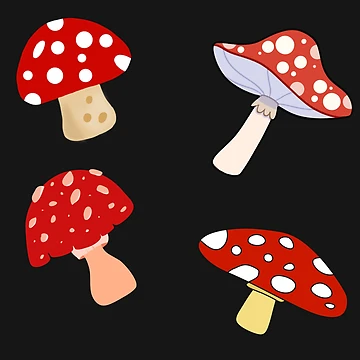Artwork thumbnail, Red Mushroom Pattern by PatternInArt