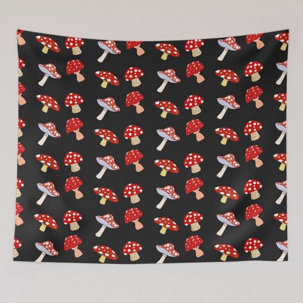 Item preview, Red Mushroom Pattern designed and sold by PatternInArt.