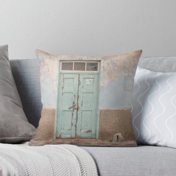 Item preview, Fachada azul claro | Puerta Verde designed and sold by PhotosByVille.