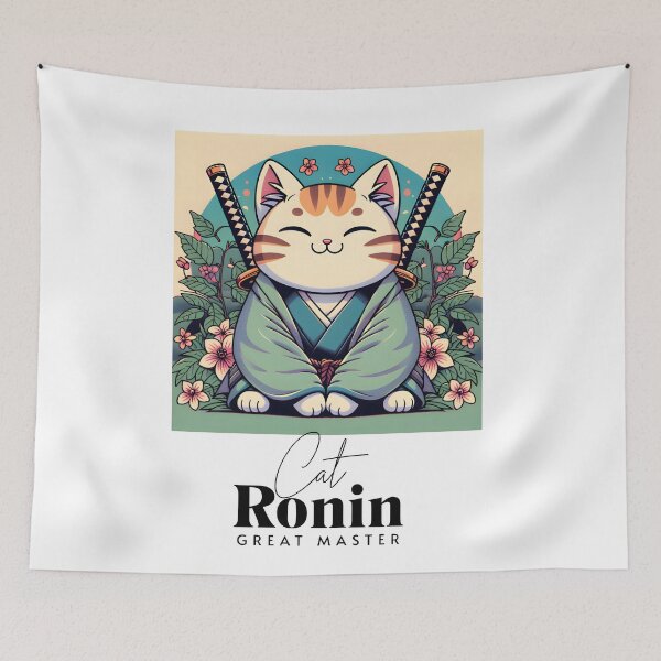 Item preview, Cat Ronin designed and sold by PrintsCreativ.
