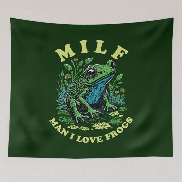 Item preview, MILF - Man I Love Frogs - Graphic Design And Funny Quote designed and sold by TMBTM.