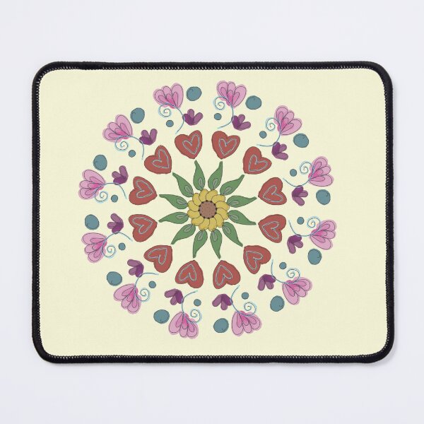 Item preview, Flower Heart Symmetry- Calming Design designed and sold by MadeByMenough.