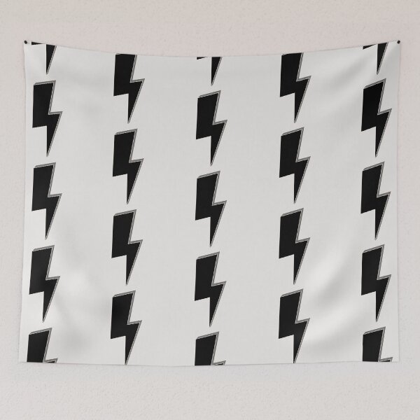 Item preview, Black & Grey Lightning Bolt ; Pattern designed and sold by PatternInArt.