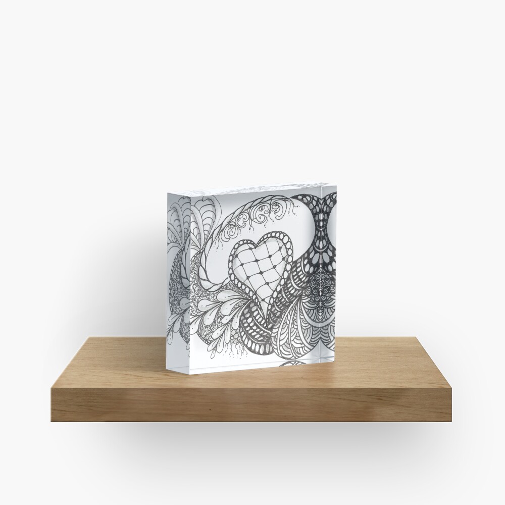 Heart of Hearts Acrylic Block