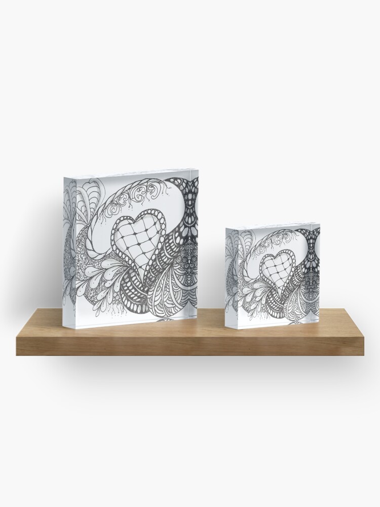 Alternate view of Heart of Hearts Acrylic Block