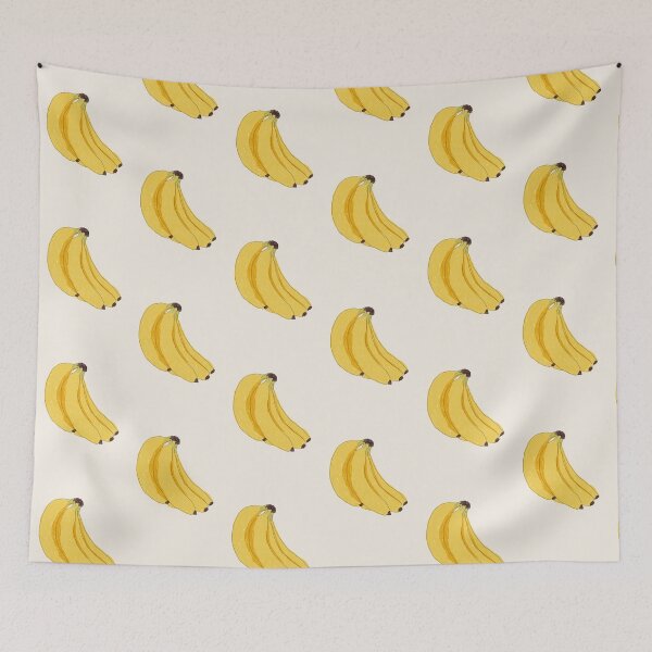 Item preview, Printable art of bananas. Fruit market wall art. Kitchen fruit decoration. Funny cooking poster. designed and sold by AlarconStudio.
