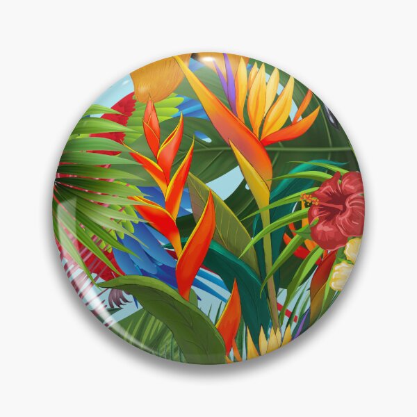 Item preview, Tropical plants trees and birds designed and sold by BritishDelights.