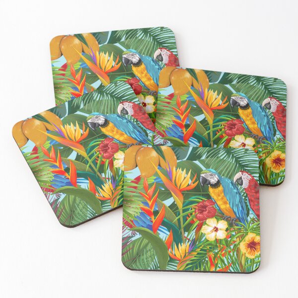 Item preview, Tropical plants trees and birds designed and sold by BritishDelights.