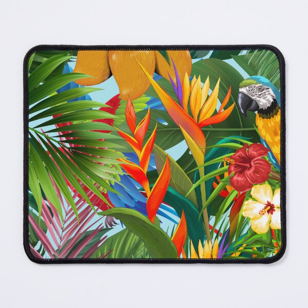 Item preview, Tropical plants trees and birds designed and sold by BritishDelights.