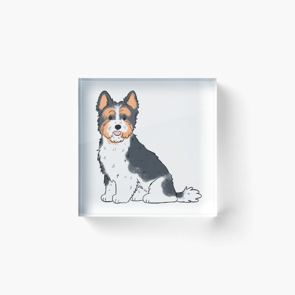 Item preview, Biewer terrier dog art designed and sold by Yaragold.