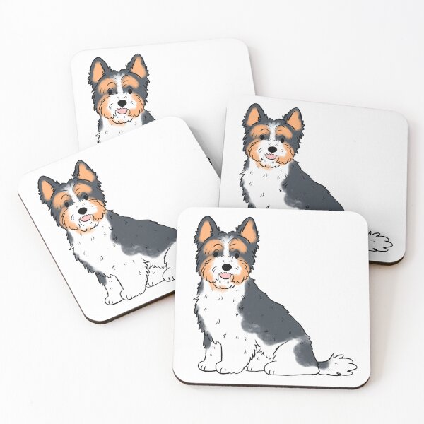 Item preview, Biewer terrier dog art designed and sold by Yaragold.