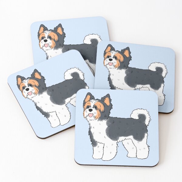 Item preview, Cute Biewer terrier dog art designed and sold by Yaragold.
