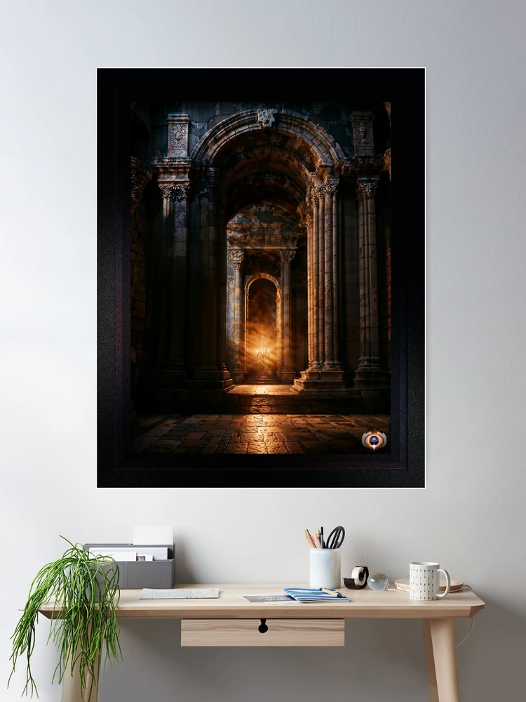 The Path Of Redemption Glorious AI Concept Art by Xzendor7 Room Decor Poster Art Print