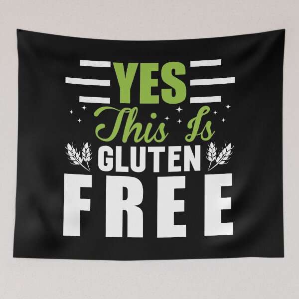 Item preview, "Yes, this is Gluten-free" t shirt design designed and sold by MyGluteesFree77.