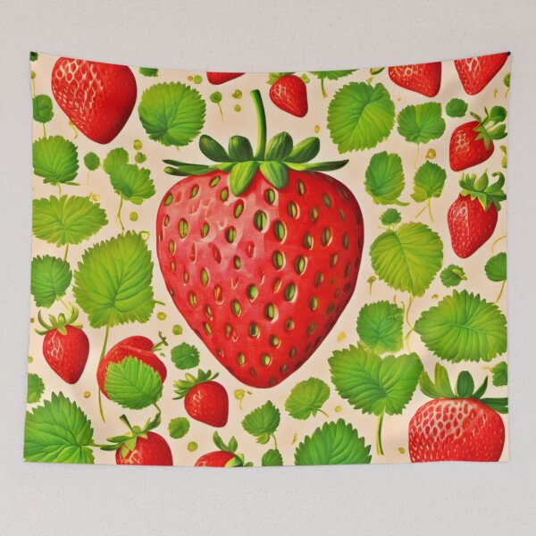 Item preview, Strawberry Dadaist Artwork designed and sold by Health And Fitness Posts e-Store.