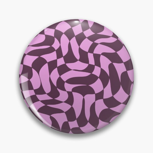 Item preview, Dark Purple and Pink Distorted Warped Checkerboard Pattern IV designed and sold by velvetearth.