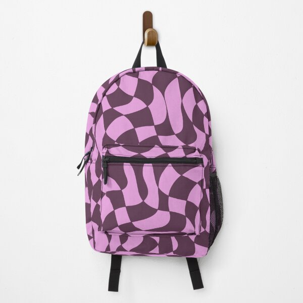 Item preview, Dark Purple and Pink Distorted Warped Checkerboard Pattern IV designed and sold by velvetearth.