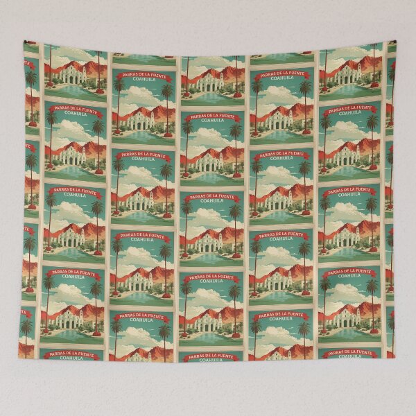 Item preview, Parras de la Fuente Coahuila Mexico Magic Town Vintage Travel Tourism Poster  designed and sold by TravelersGems.