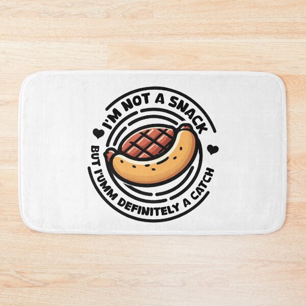 Item preview, I'm not a snack, but definitely a catch. designed and sold by StellarValor.