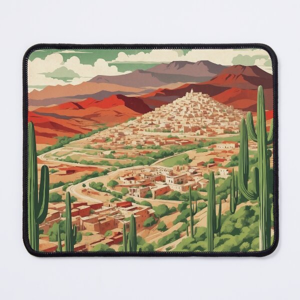 Item preview, Pinos Zacatecas Mexico Magic Town Vintage Travel Tourism Poster designed and sold by TravelersGems.