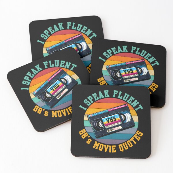 Item preview, Retro 80s Movie Quotes VHS Cassette Tape Design designed and sold by Unitepeople.