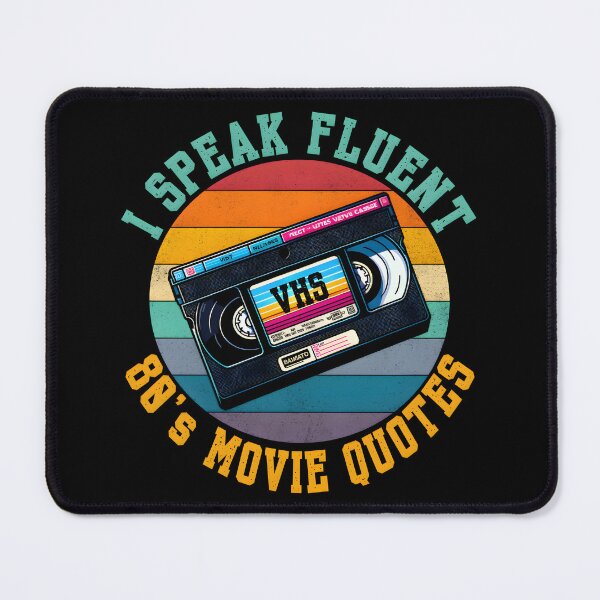 Item preview, Retro 80s Movie Quotes VHS Cassette Tape Design designed and sold by Unitepeople.