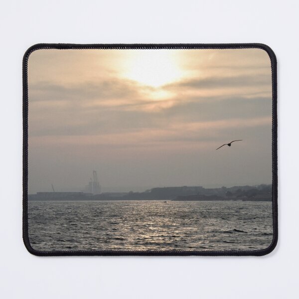 Item preview, Sunrise over Cherbourg harbor designed and sold by alanoix.